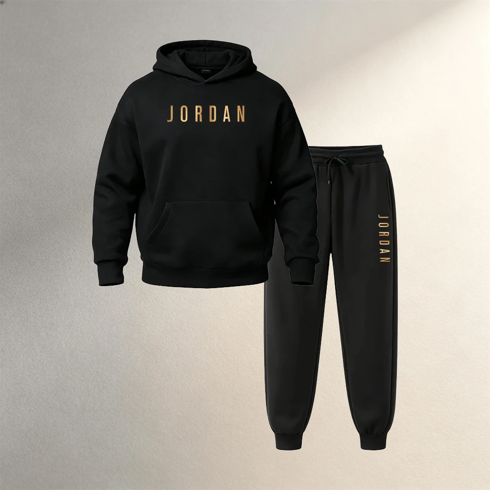 Joggers Pants - Pakaian Pria 2 Potong Hoodie Pullover