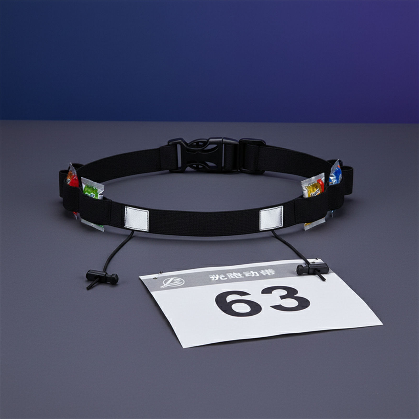 Race Bib - Sabuk Bib Balap Reflektif untuk Triathlon
