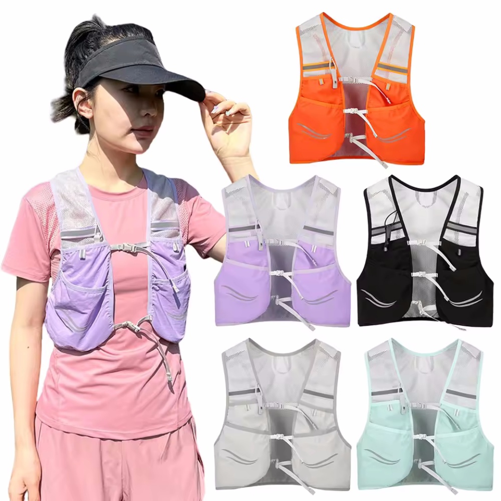 Hydration Vest - Rompi Lari Reflektif Tas Dada Lari