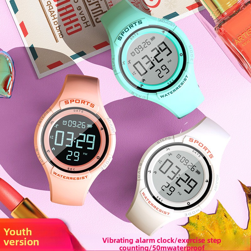 Running Watch - Jam Tangan LED Silikon Tahan Air
