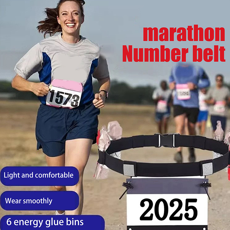 Running Belt - Tempat Bib Paket Pinggang Sabuk Nomor