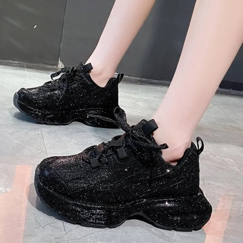 Running Shoes Women - Sepatu lari Bling wanita desainer sepatu