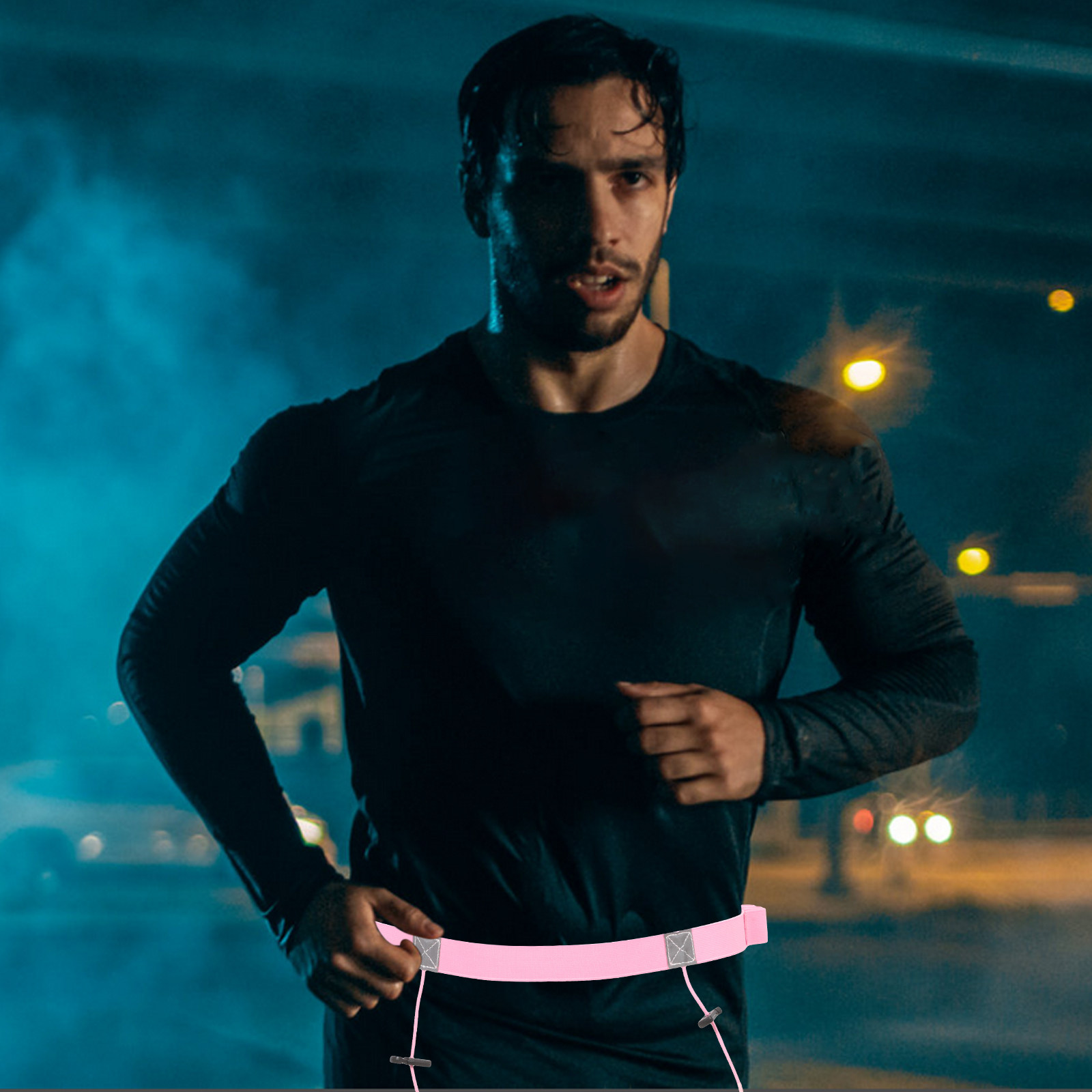 Race Bib - Sabuk Lari Reflektif Ringan untuk Maraton,