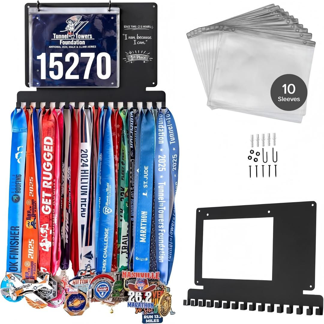 Race Bib - Papan Gantungan Medali Lari, Tempat Medali