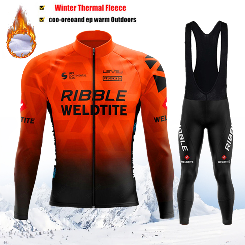 Race Bib - RIBBLE Set Jersey Bersepeda Musim Dingin