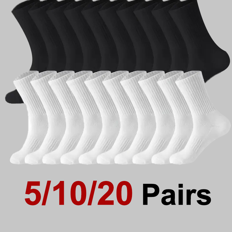Sports Socks - 5/10/20 Pasang Kaus Kaki Leher Bulat