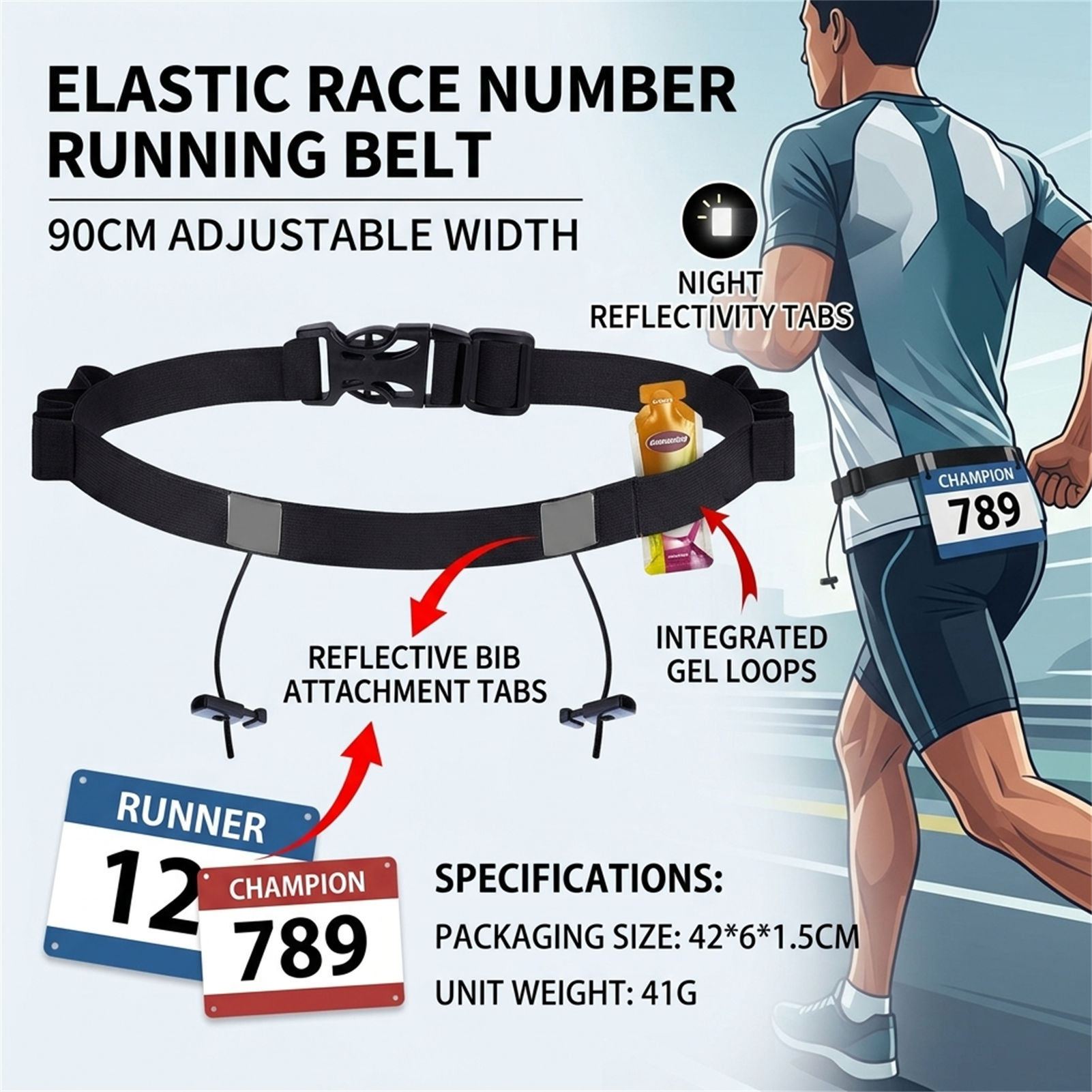Sabuk Bib Balap Reflektif untu - Race Bib ulasan dan harga