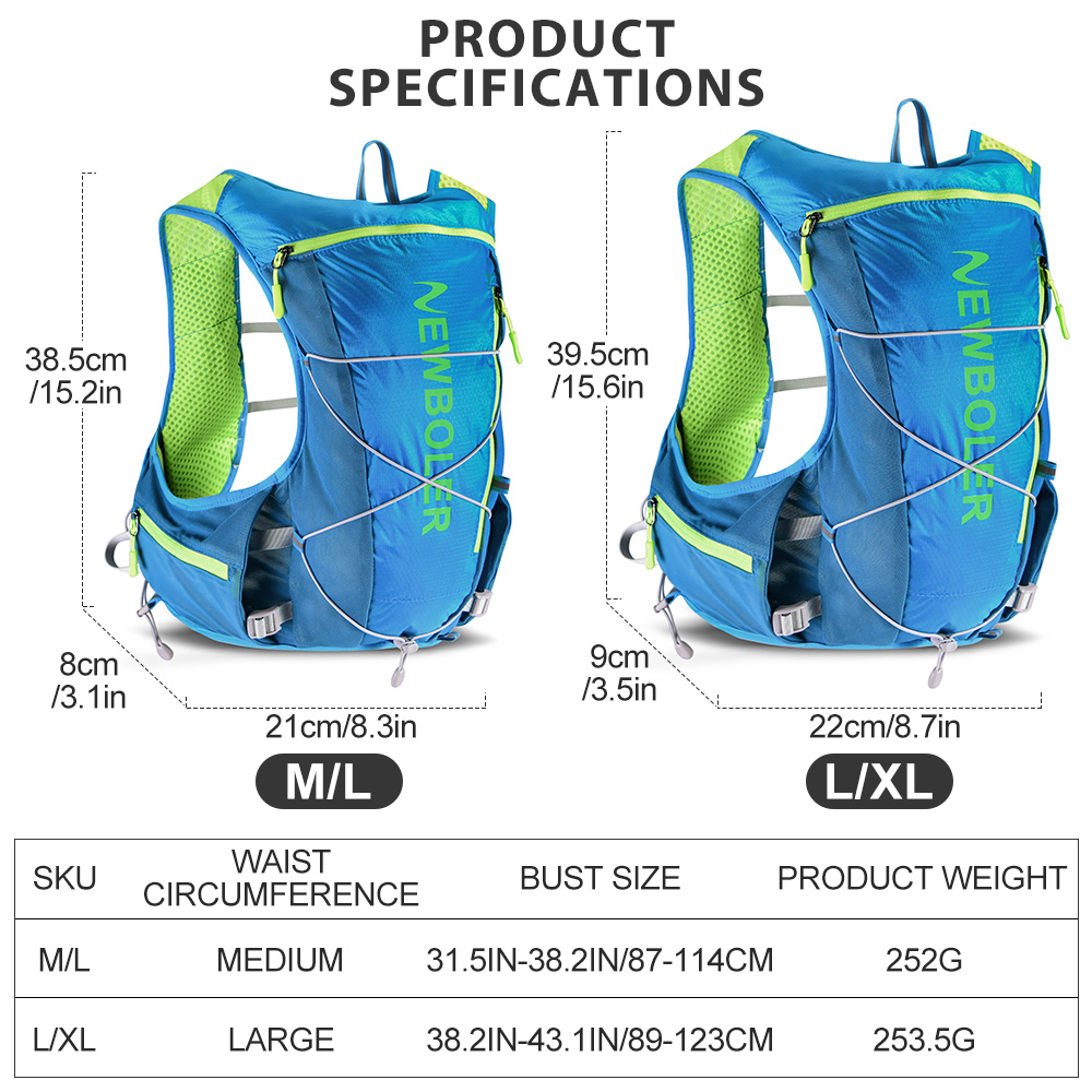 NEWBOLER Rompi Hidrasi Lari, T - Hydration Vest ulasan dan harga