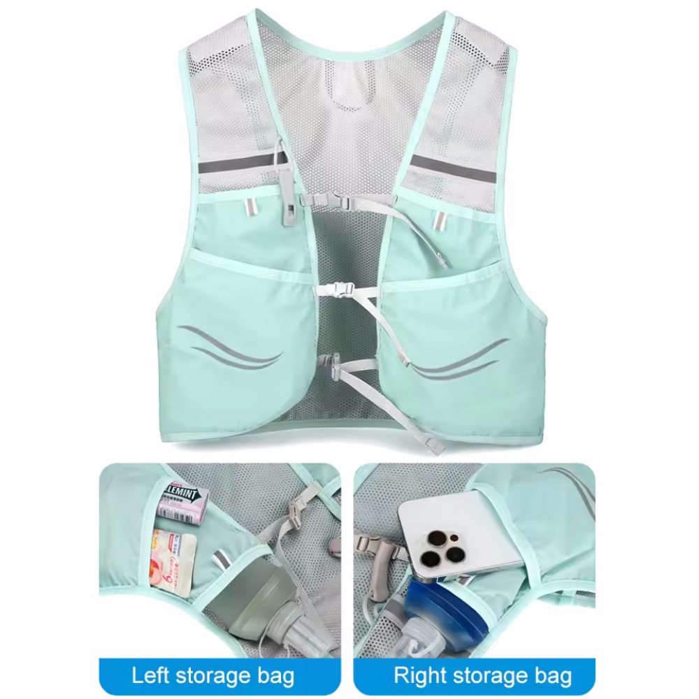Rompi Lari Reflektif Tas Dada  - Hydration Vest ulasan dan harga