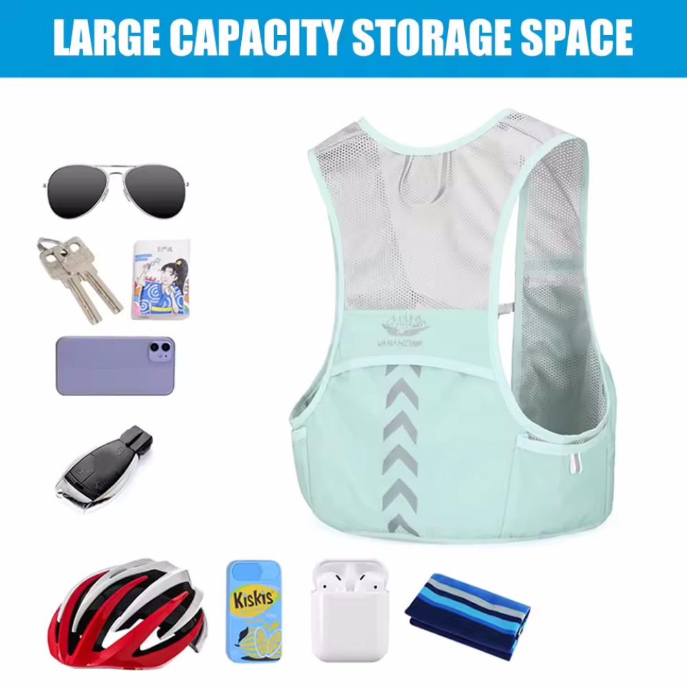 Rompi Lari Reflektif Tas Dada  - Hydration Vest ulasan dan harga