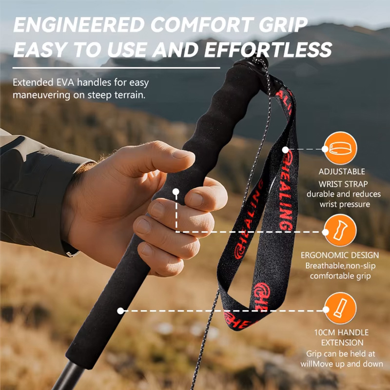 OKHEALING 110g Tongkat Trekkin - Trekking Pole Carbon ulasan dan harga