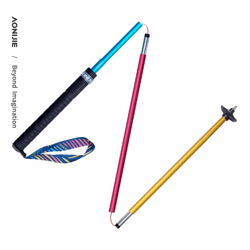 2 buah Tongkat Hiking Lipat AO - Trekking Pole Carbon ulasan dan harga
