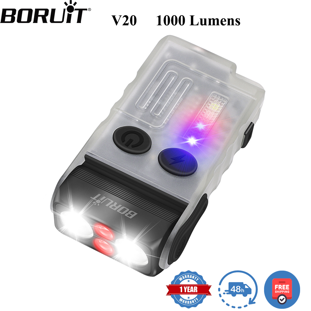BORUiT V20 Fluorescence Buzzer - Running Headlamp ulasan dan harga