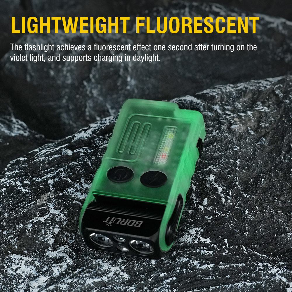 BORUiT V20 Fluorescence Buzzer - Running Headlamp ulasan dan harga