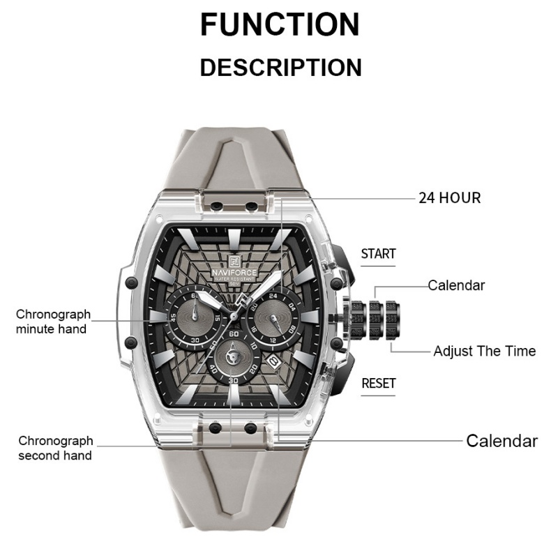 NF6113 NAVIFORCE Jam Tangan Kr - Running Watch ulasan dan harga