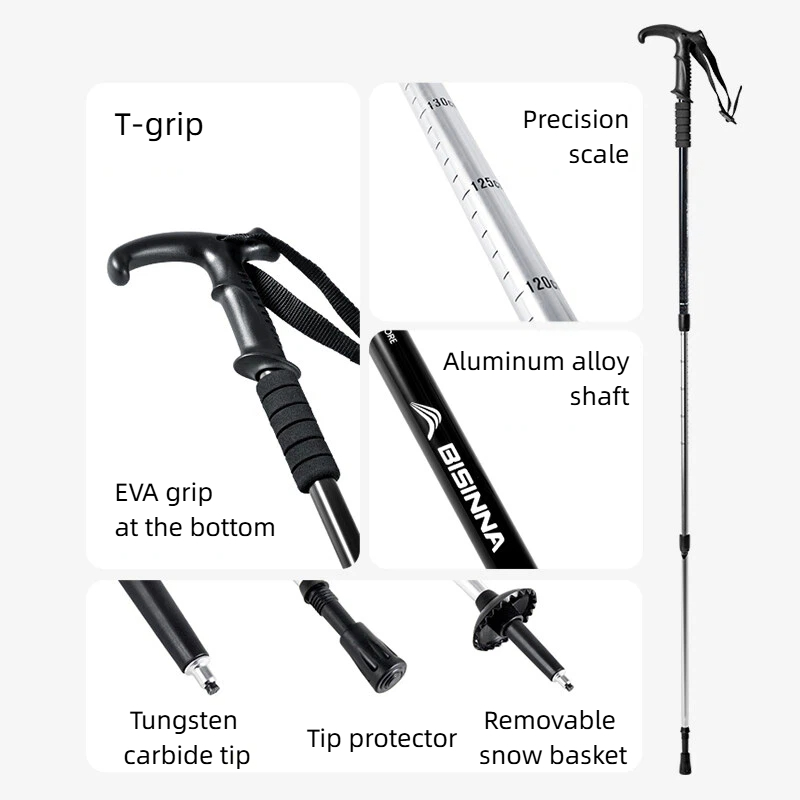 BISINNA 2 Buah Tongkat Jalan P - Trekking Pole Carbon ulasan dan harga