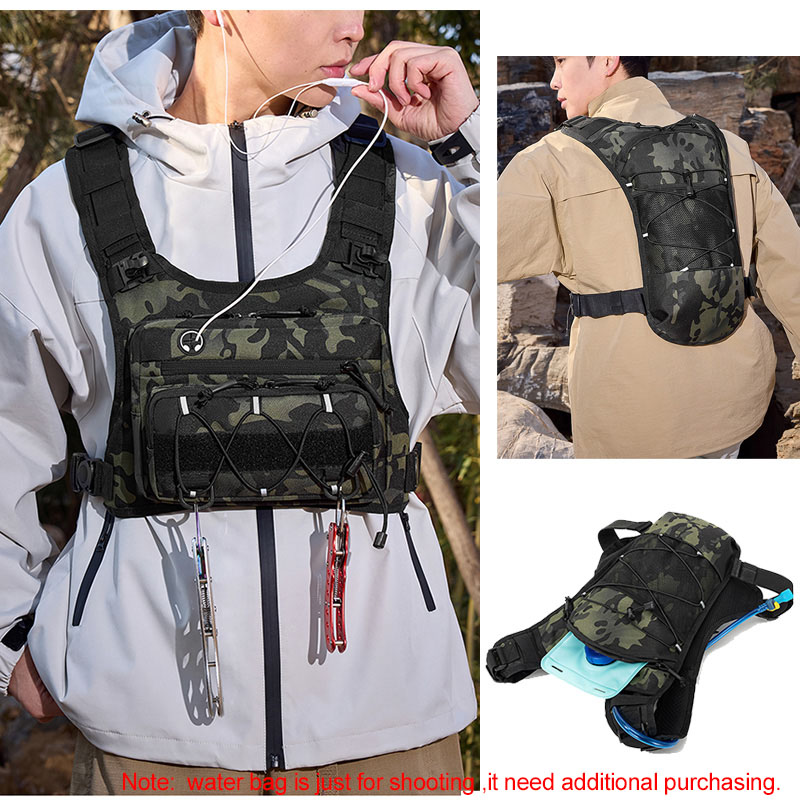 Tas Taktis Rompi Dada Depan un - Hydration Vest ulasan dan harga